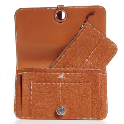 Hermes Togo Dogon Combined Wallet Gold 6 of 8