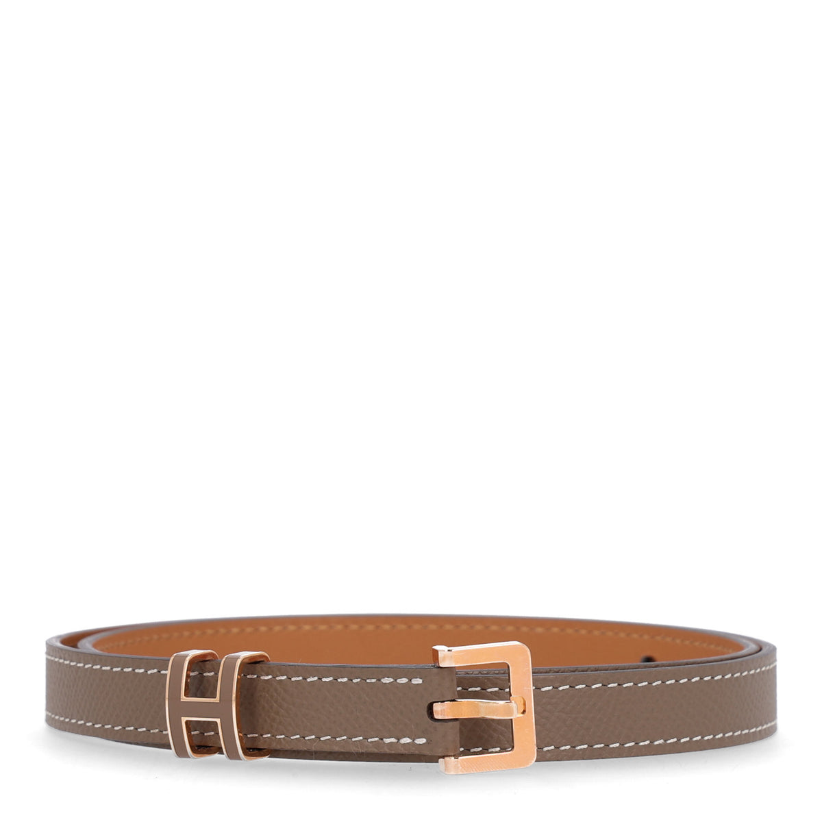 Hermes Epsom 15mm Pop H Belt 70 28 Etoupe 1 of 7