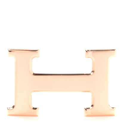 Hermes Polished 24mm H Belt Buckle Rose Gold 1 of 3