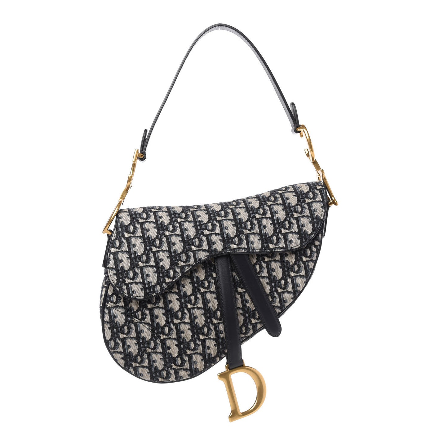 Oblique Saddle Bag Blue