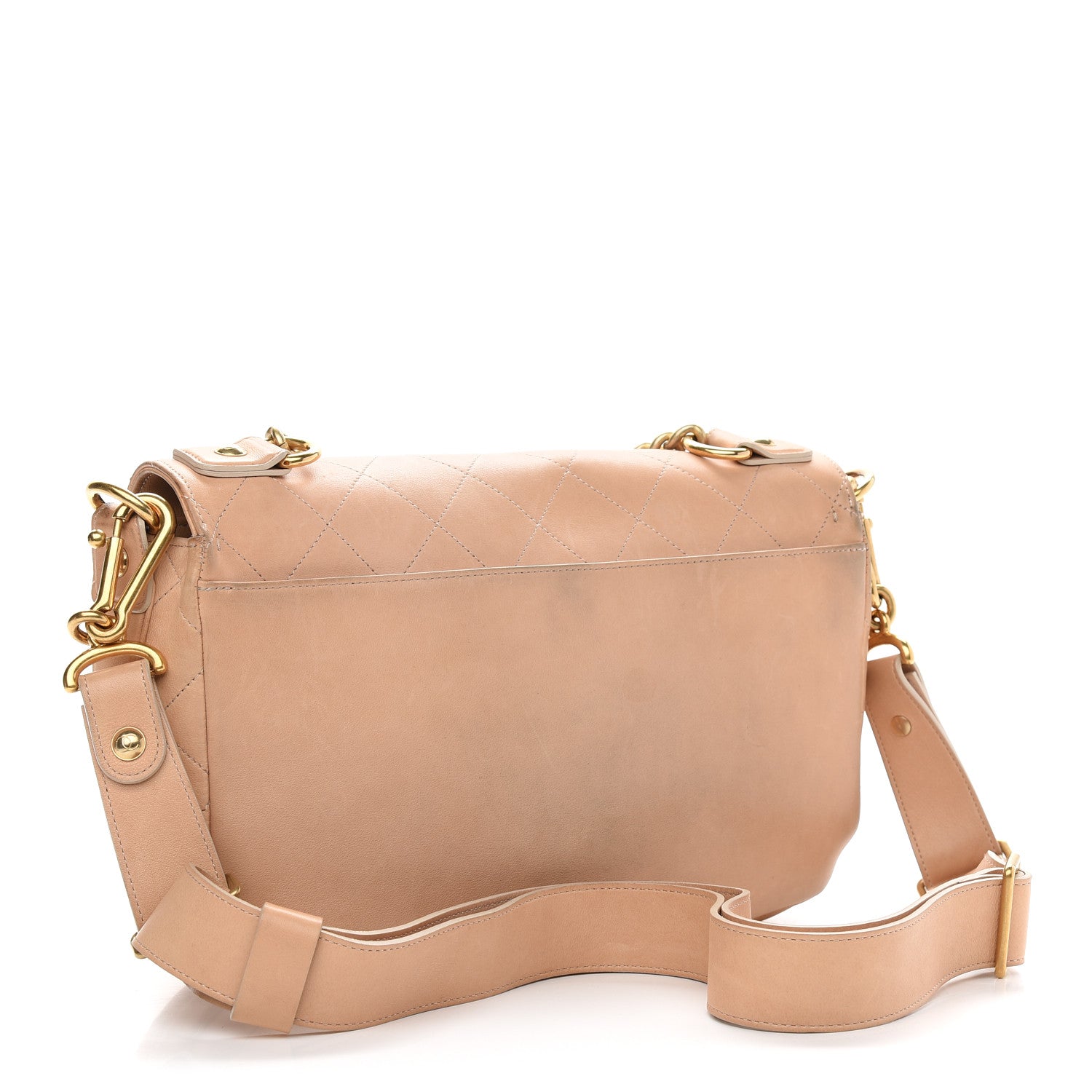 Chanel Calfskin Stitched Small Paris in Rome Messenger Beige 3 of 14