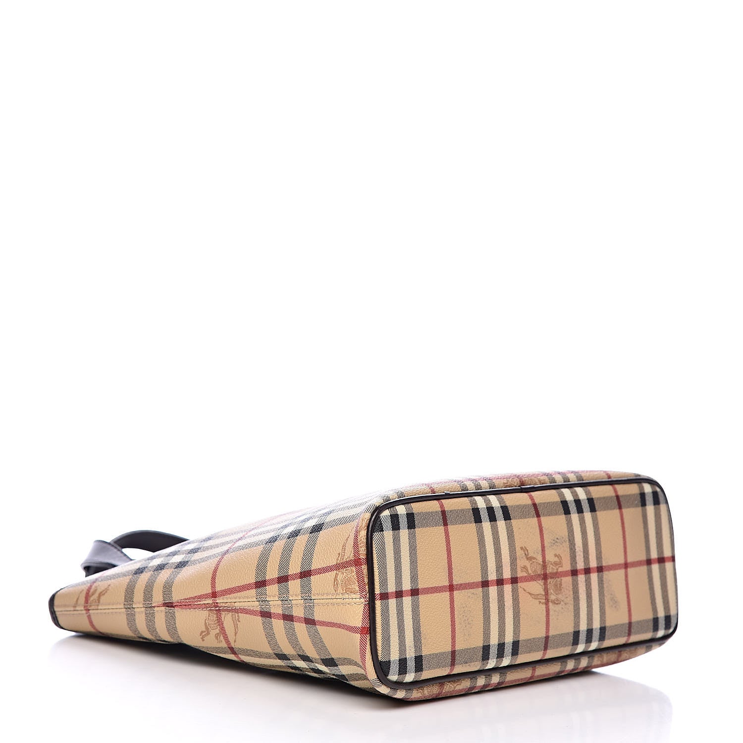 Burberry Haymarket Check Small Onslow Tote Chocolate 4 of 14