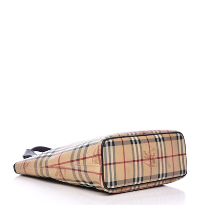 Burberry Haymarket Check Small Onslow Tote Chocolate 4 of 14