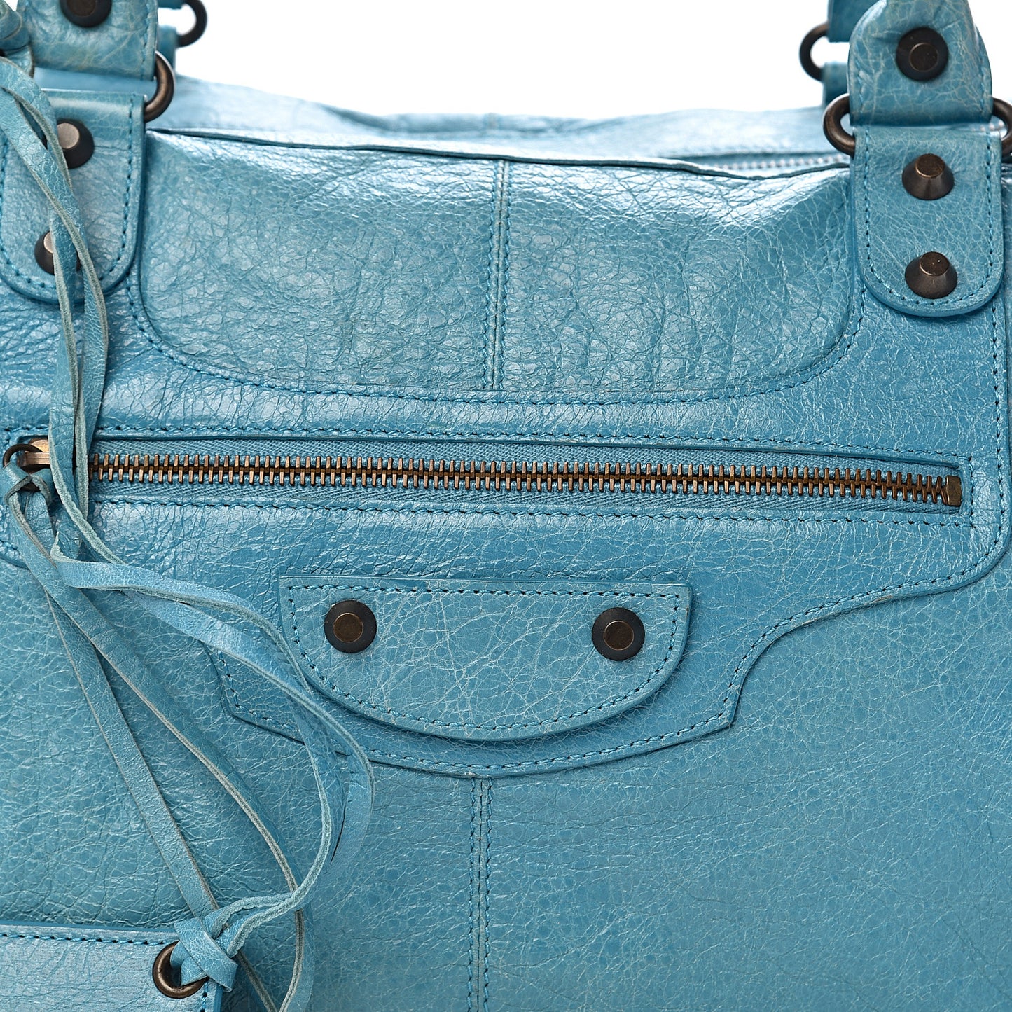 Agneau Classic Hardware Work Bleu Indigo