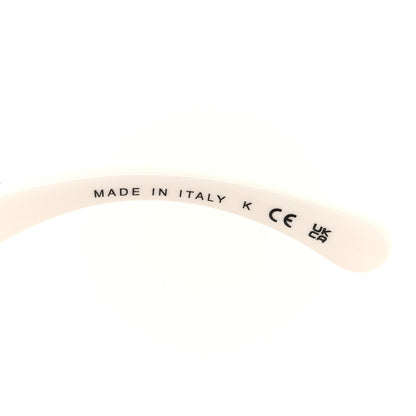 Chanel Acetate Metal Crystal Square Folding Sunglasses 6055-B White 5 of 7