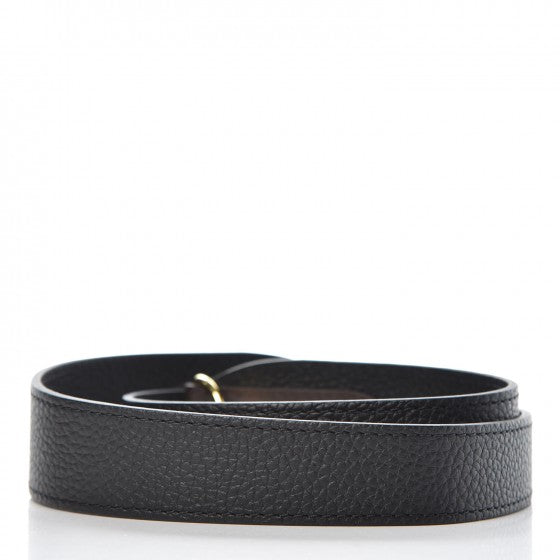 Louis Vuitton Calfskin Jersey Shoulder Strap Black 2 of 3