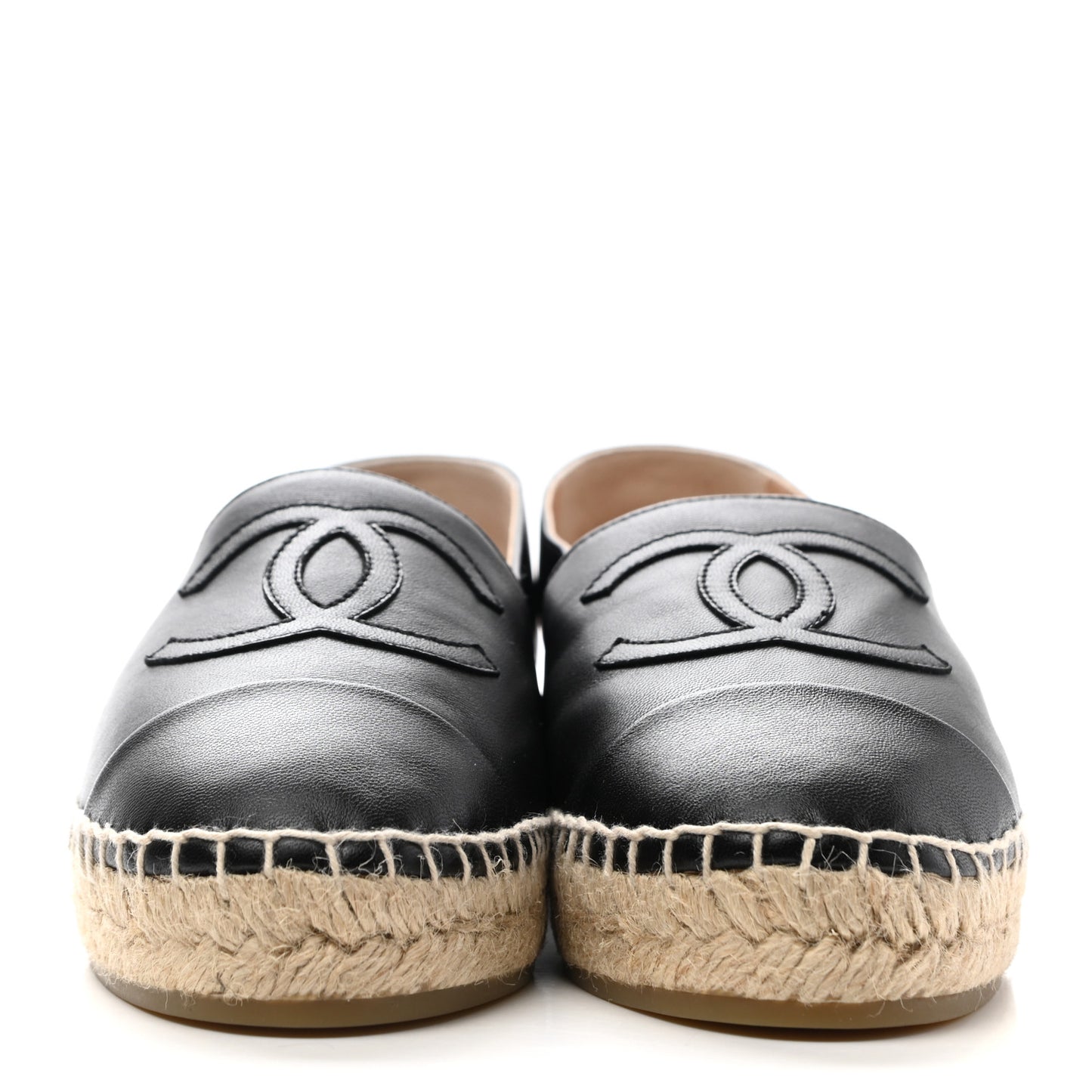 Lambskin CC Espadrilles 39 Black