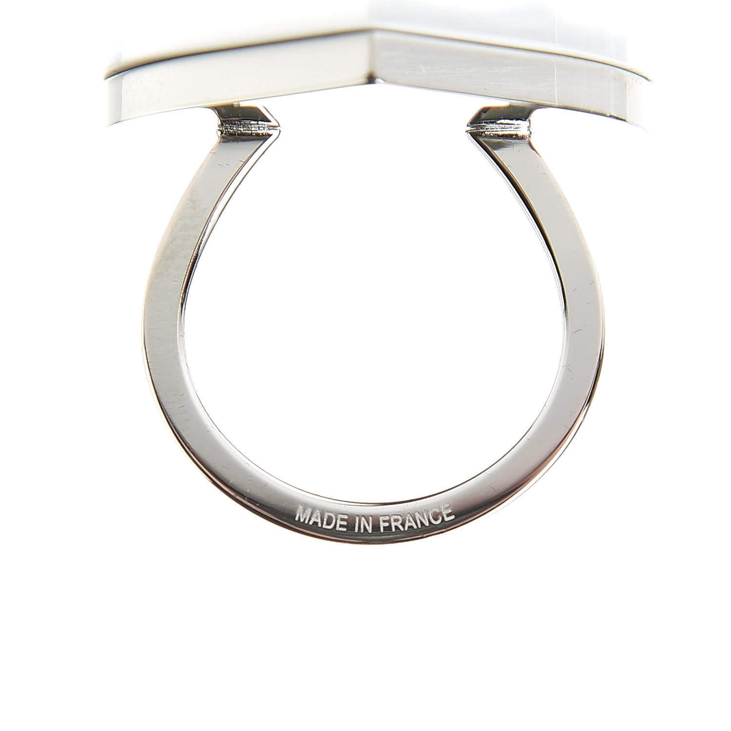 Hermes Palladium Coeur Scarf Ring Black 4 of 5
