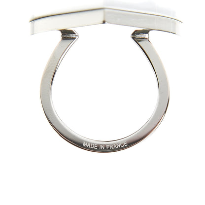Hermes Palladium Coeur Scarf Ring Black 4 of 5