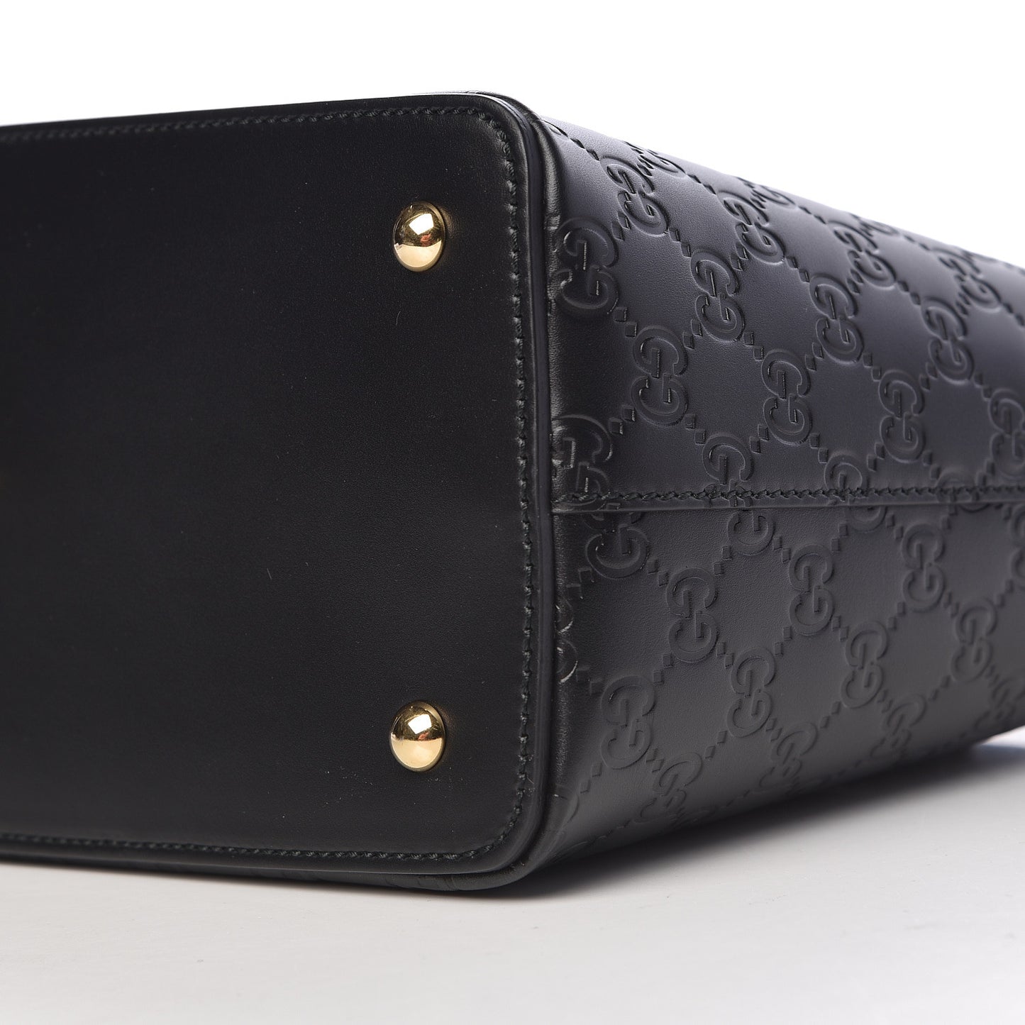 Guccissima Linea A Foldover Tote Black