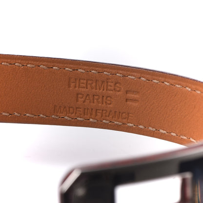 Hermes Lizard Kelly Double Tour Bracelet XS Bougainvillea 4 of 8