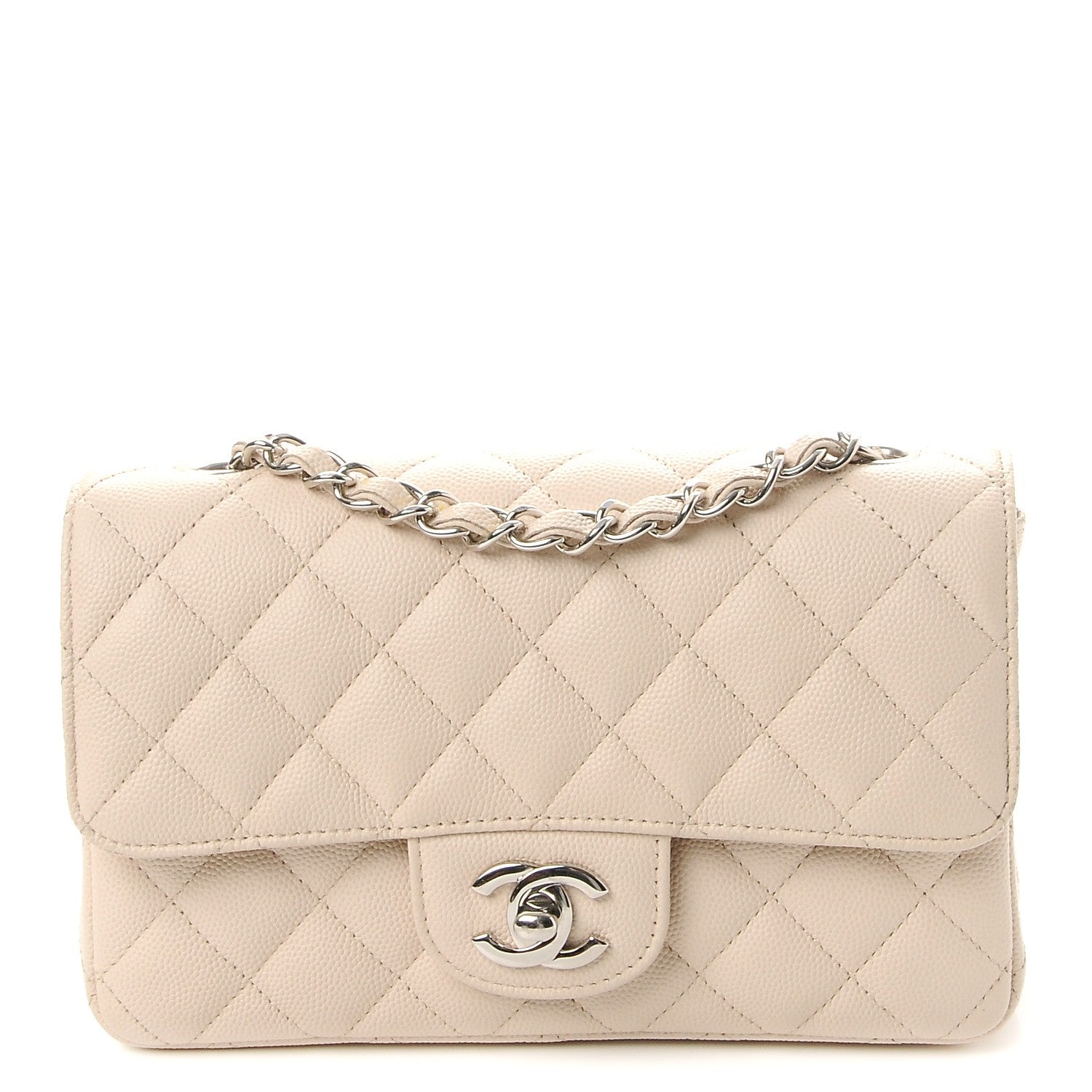 Chanel Caviar Quilted Mini Rectangular Flap Beige Clair 1 of 6