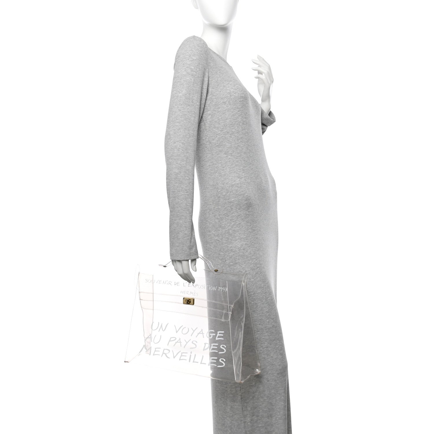 Hermes Vinyl Souvenir De L'Exposition Kelly Transparent 2 of 9