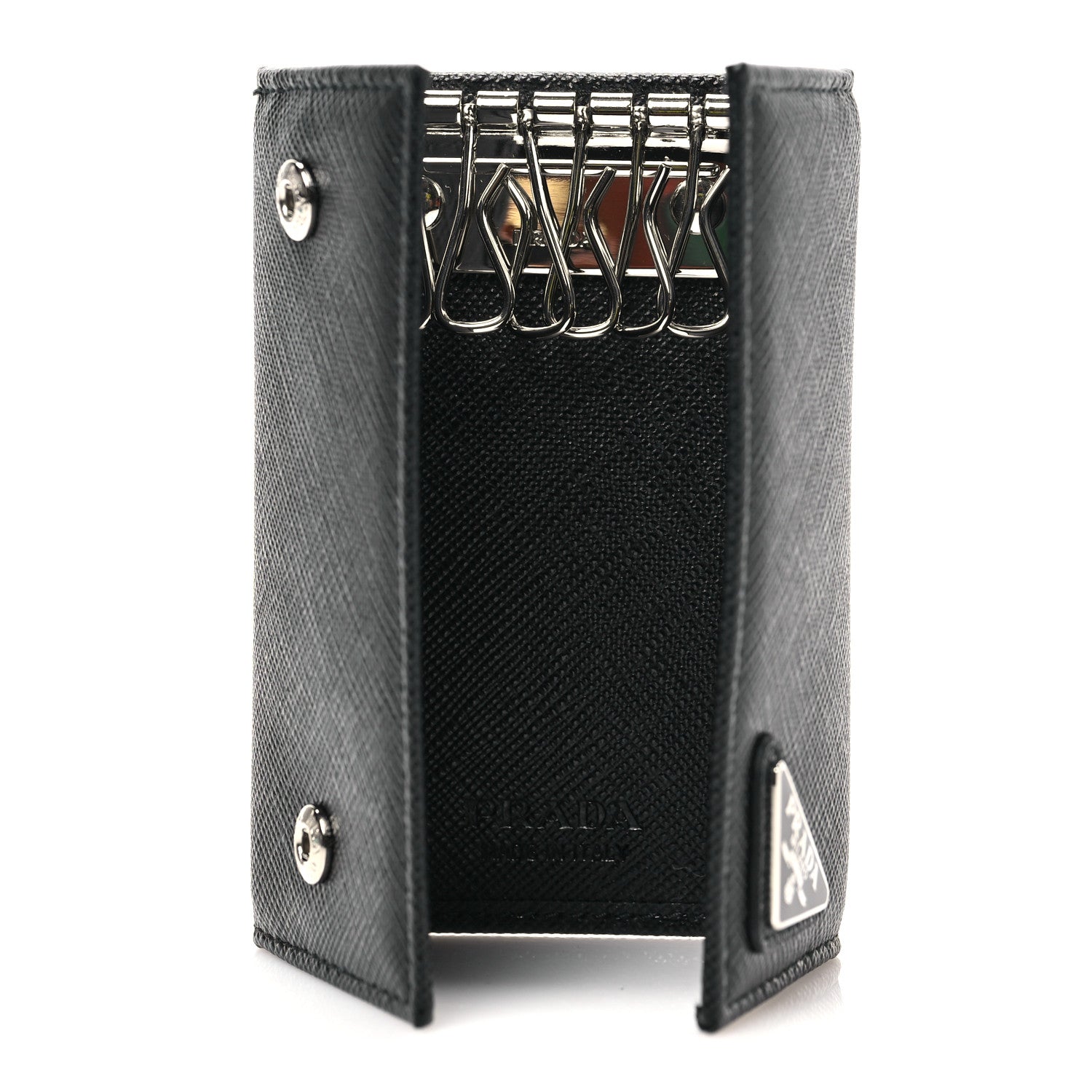 Prada Saffiano 6 Key Holder Nero Black 5 of 6