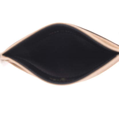 Chanel Caviar Quilted Filigree Card Holder Beige Black 5 of 11