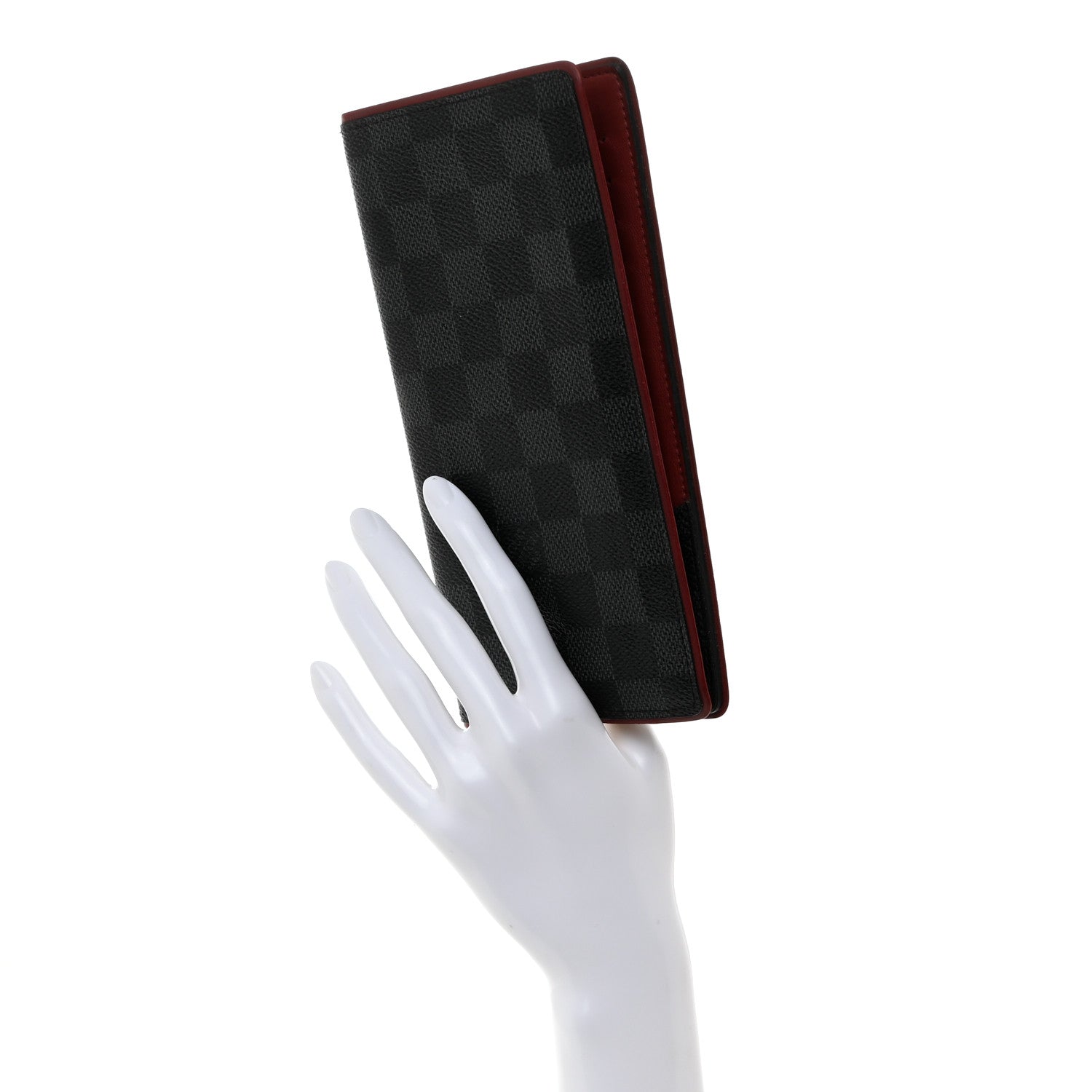 Louis Vuitton Damier Graphite Brazza Wallet Bordeaux 2 of 7