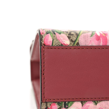 Gucci GG Supreme Monogram Blooms Small Padlock Shoulder Bag Beige Multicolor Dry Rose 12 of 13