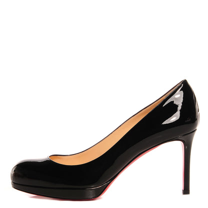 Christian Louboutin Patent New Simple 85 Pumps 38 Black 1 of 5