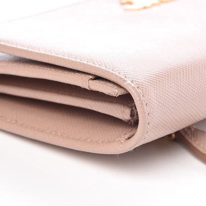 Prada Saffiano Metal Wristlet Cammeo 11 of 12