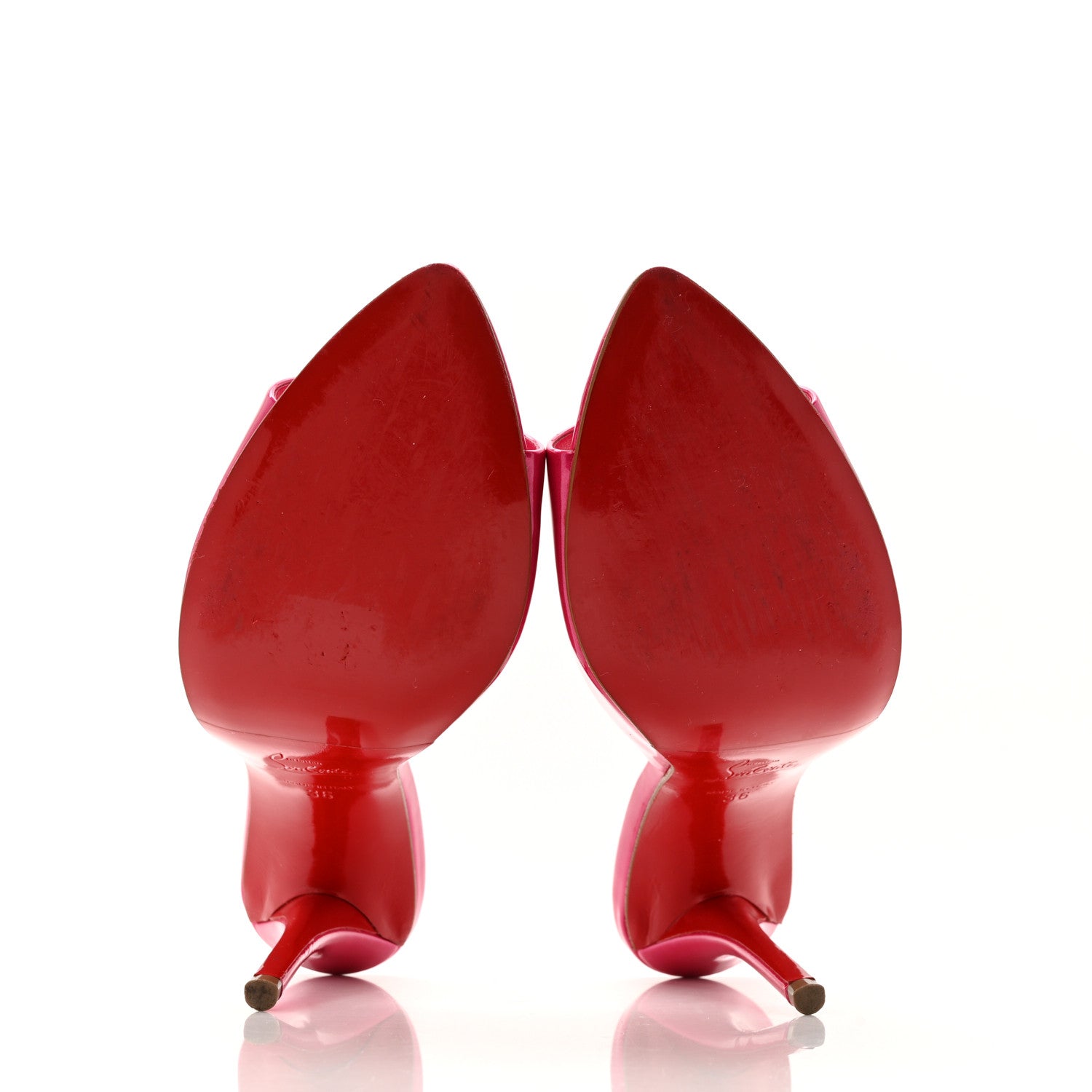 Christian Louboutin Patent Perle Miss Z 100 Mule 36 Pinup 6 of 11