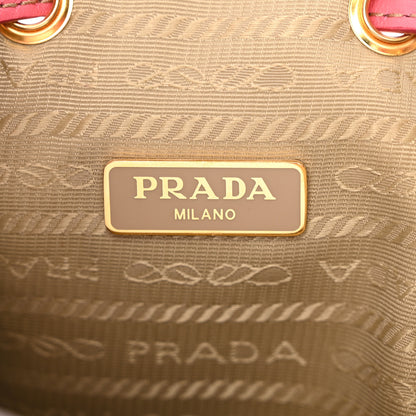 Prada Jacquard Logo Mini Bucket Crossbody Bag Corda Peonia 7 of 13