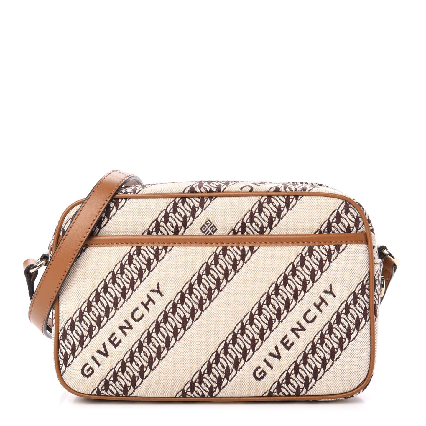 Canvas Jacquard Bond Camera Bag Beige