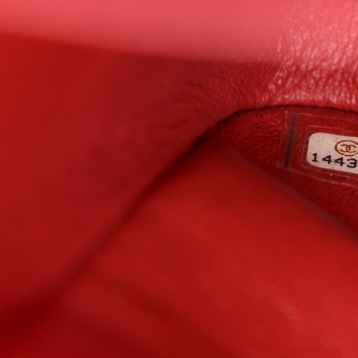 Patent Quilted Jumbo Double Flap Dark Red