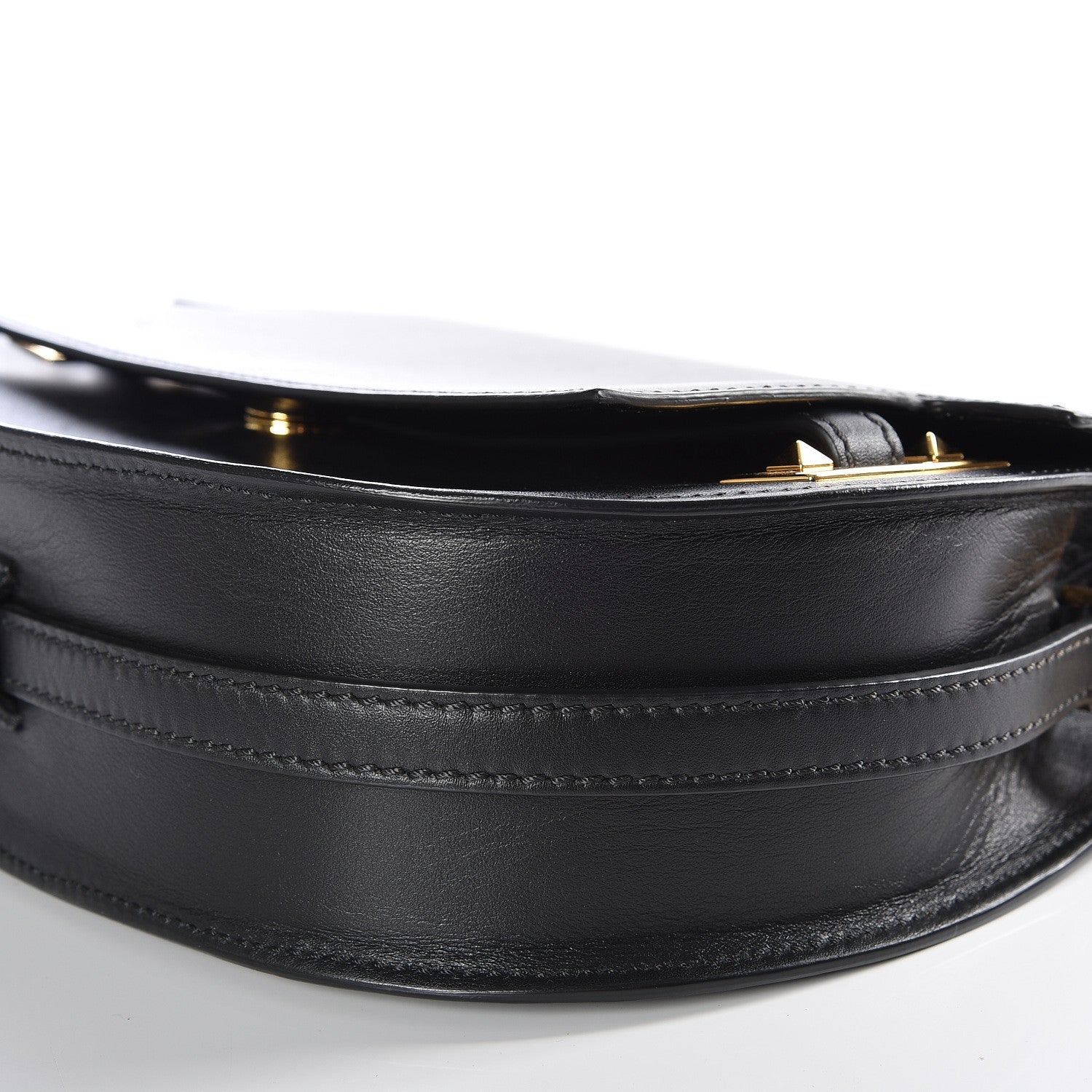 Valentino Garavani Calfskin My Rockstud Saddle Bag Black 6 of 11