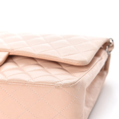 Chanel Lambskin Quilted Medium Double Flap Light Pink 9 of 25