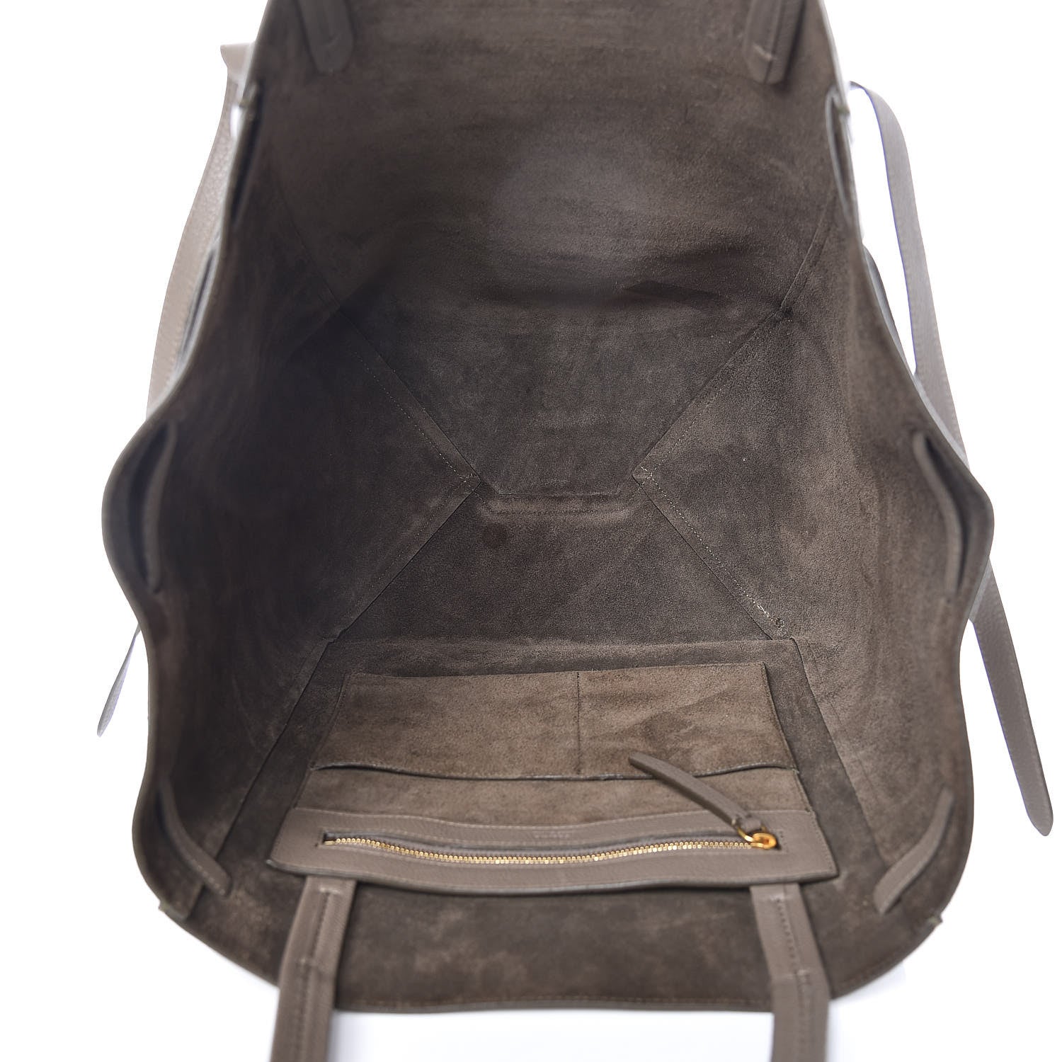 Celine Soft Grained Calfskin Medium Belt Cabas Phantom Taupe 5 of 19