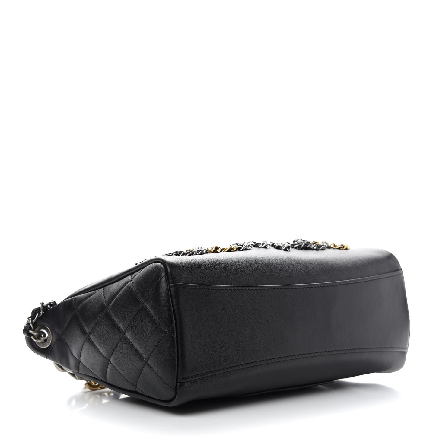 Calfskin Chain 20s Signature Hobo Black