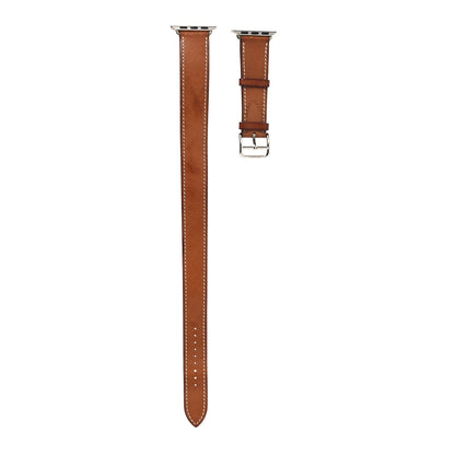 Hermes Barenia 38mm Apple Watch Double Tour Band Fauve 1 of 9