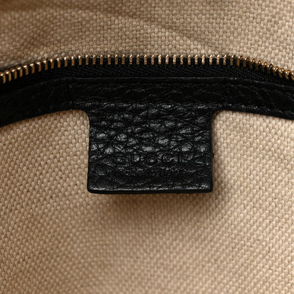 Gucci Pebbled Calfskin Medium Soho Chain Shoulder Bag Black 6 of 15