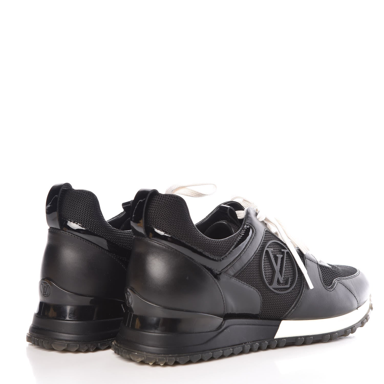 Louis Vuitton Calfskin Run Away Sneakers 36 Black 4 of 9