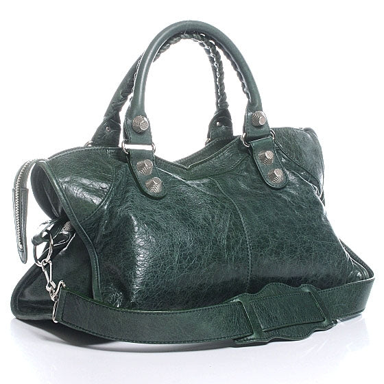 Balenciaga Agneau Giant 21 Silver Hardware Part Time Emerald 3 of 7