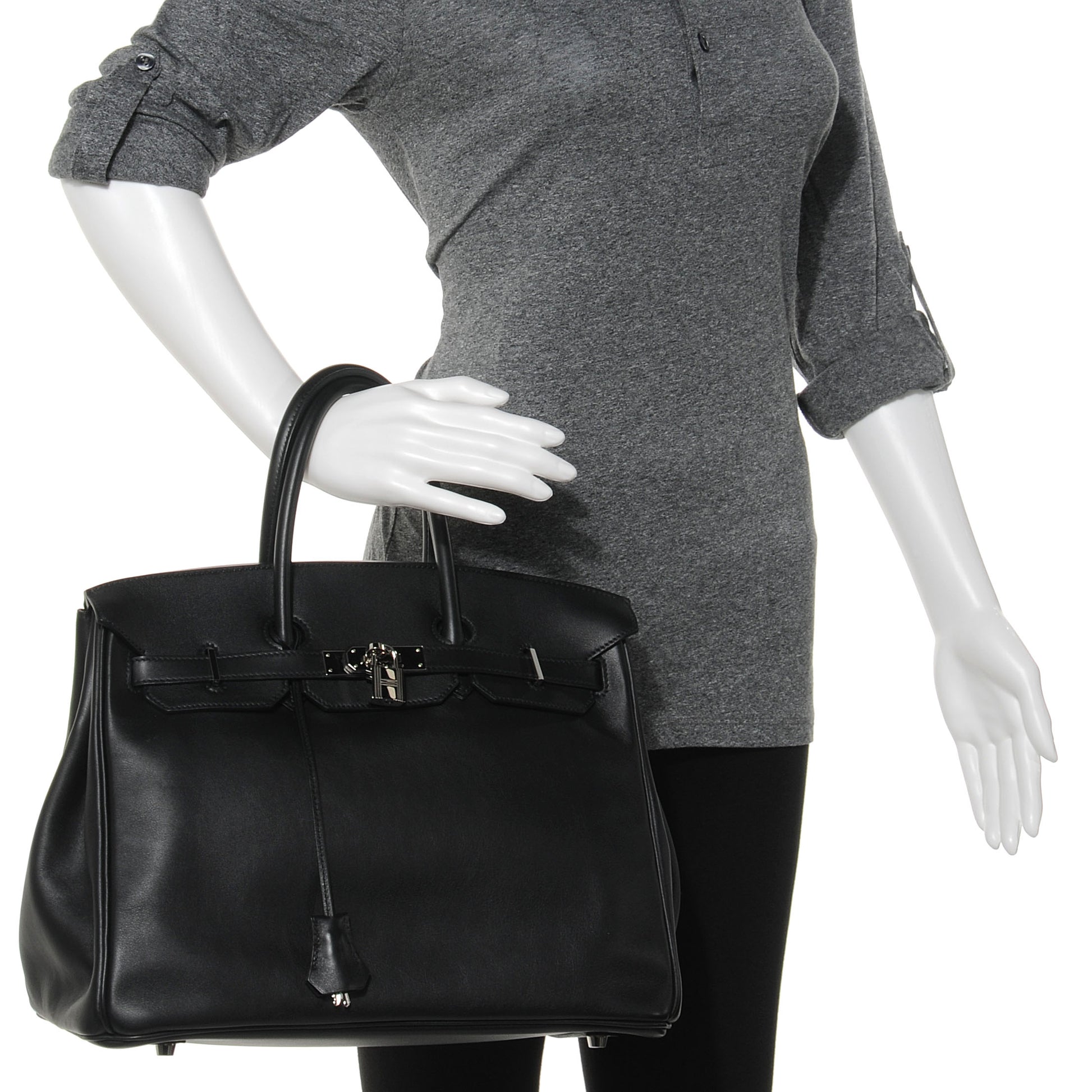Hermes Swift Birkin 35 Black 2 of 9
