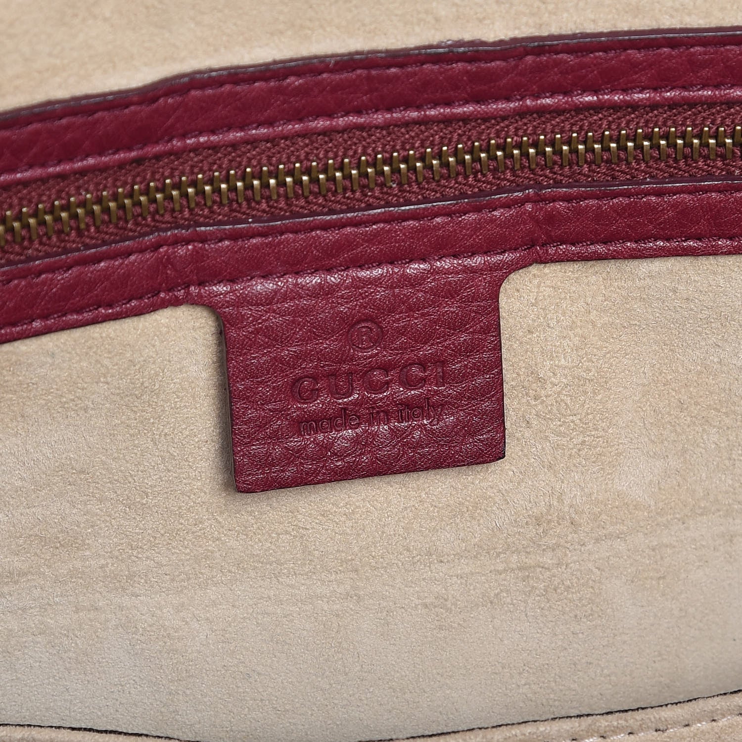 Gucci Cellarius Calfskin Medium 1973 Top Handle Satchel Cherry Gloss 6 of 15