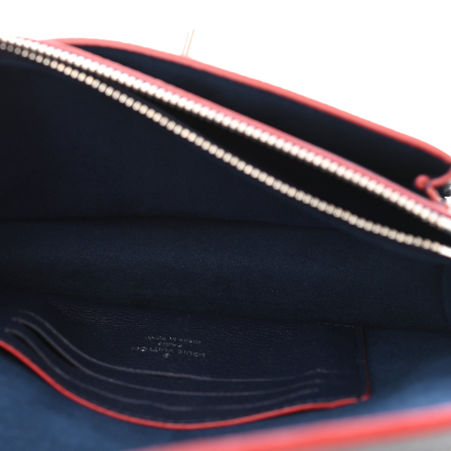 Louis Vuitton Soft Calfskin My Lockme Chain Pochette Marine Rouge 5 of 10