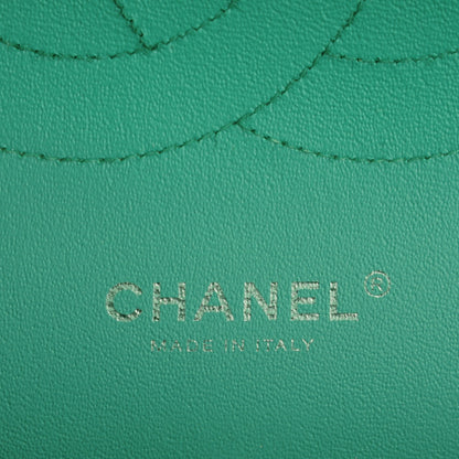 Chanel Patent Quilted Jumbo Double Flap Green 11 of 11