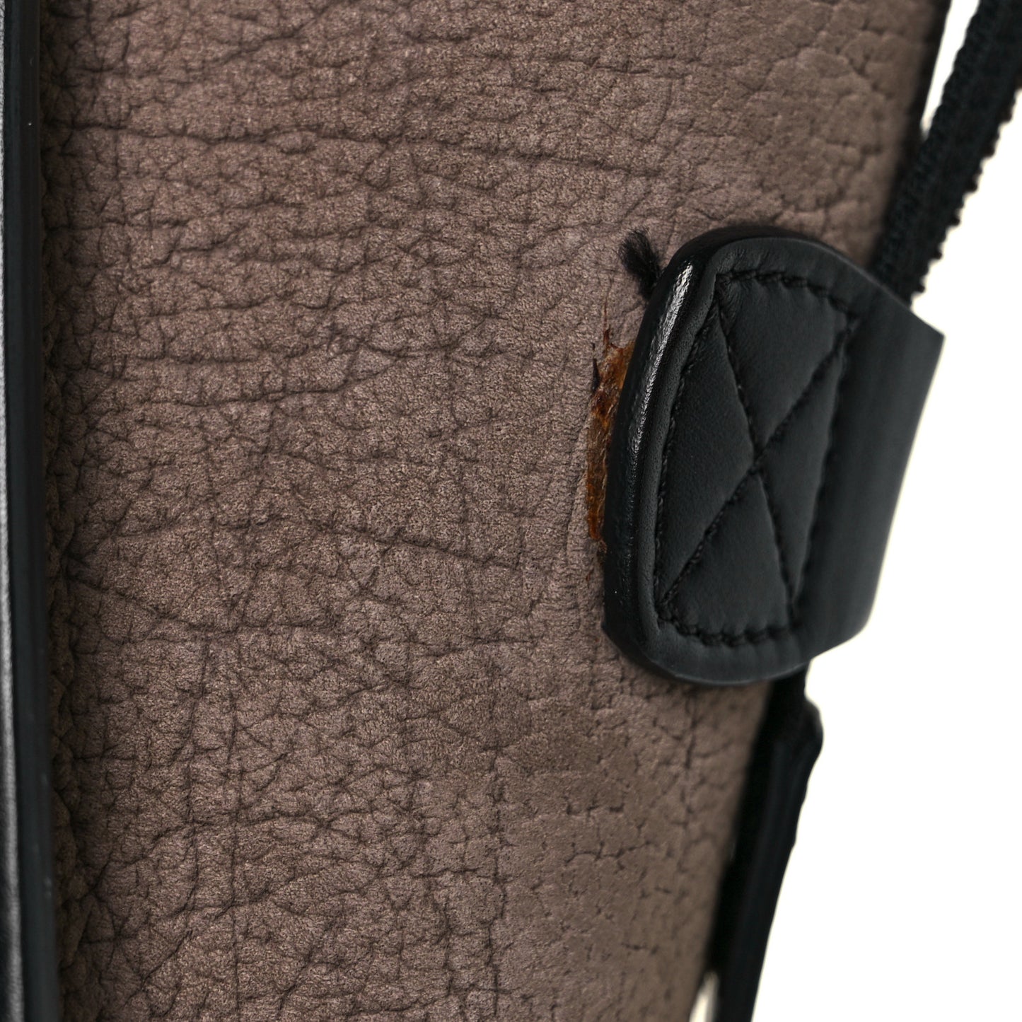 Bullhide Calfskin Suede Micro Tri-Color Luggage Khaki