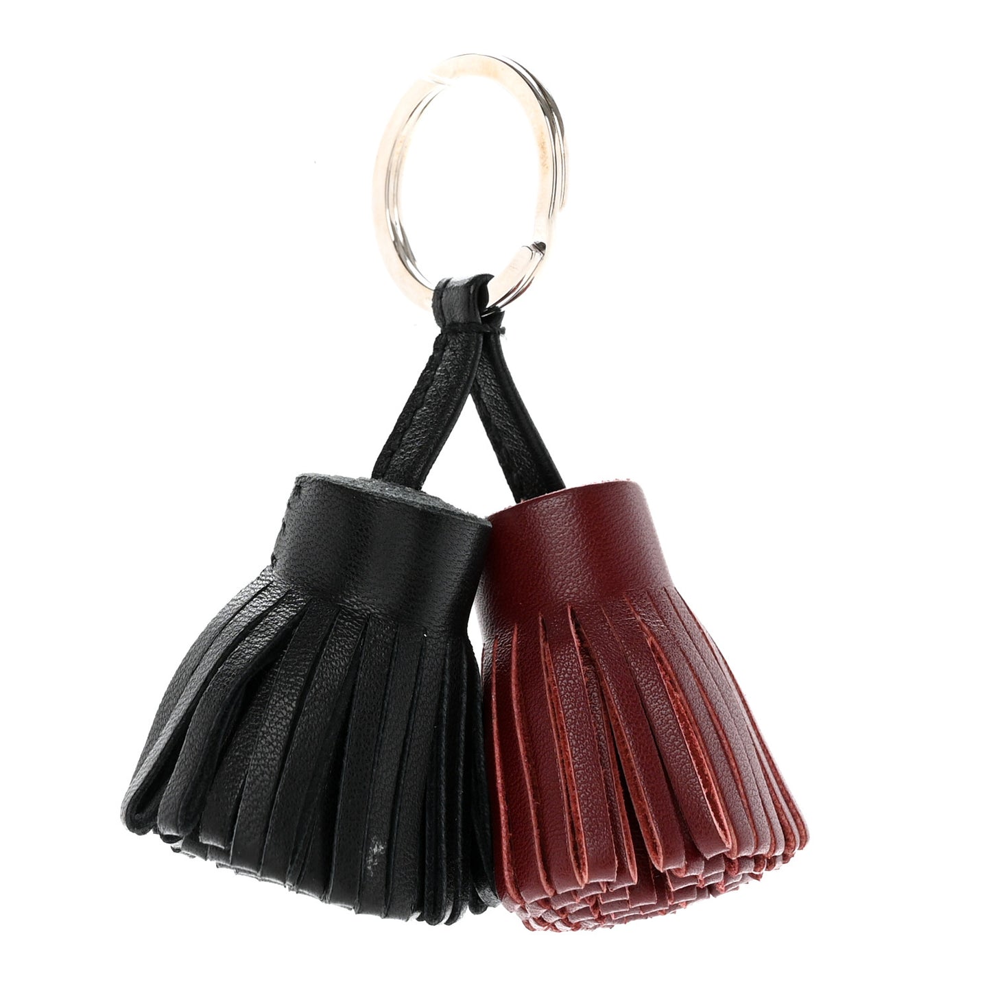 Lambskin Carmen Uno-Dos Key Holder Black Rouge H