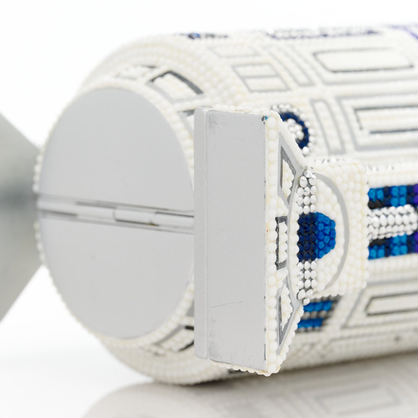 x STAR WARS Crystal R2D2 Minaudiere Clutch Silver Multicolor