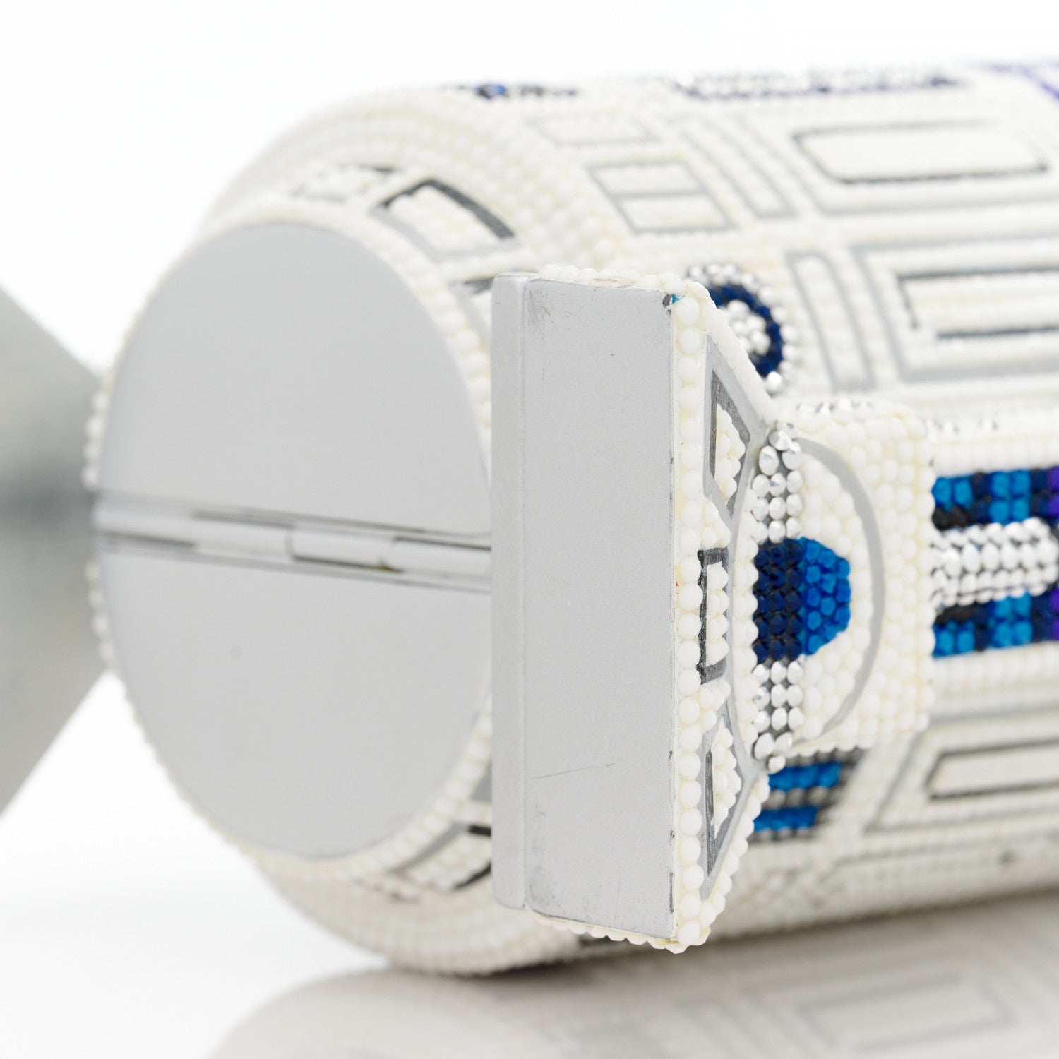 Judith Leiber x STAR WARS Crystal R2D2 Minaudiere Clutch Silver Multicolor 10 of 13