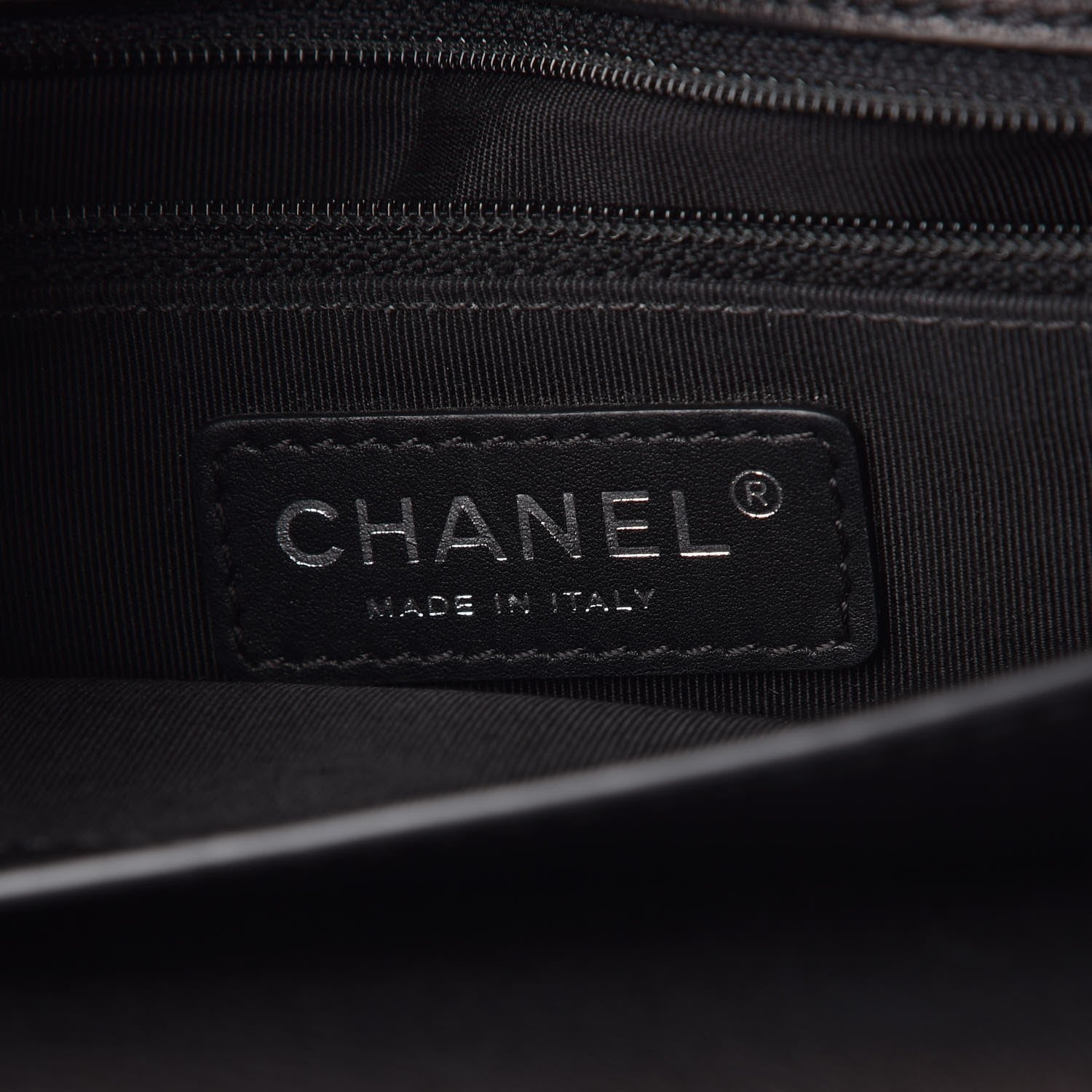 Chanel Lambskin Quilted Large Natural CC Flap Black 7 of 9