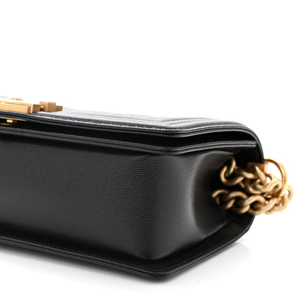 Chanel Caviar Quilted Medium Boy Flap Black 10 of 11