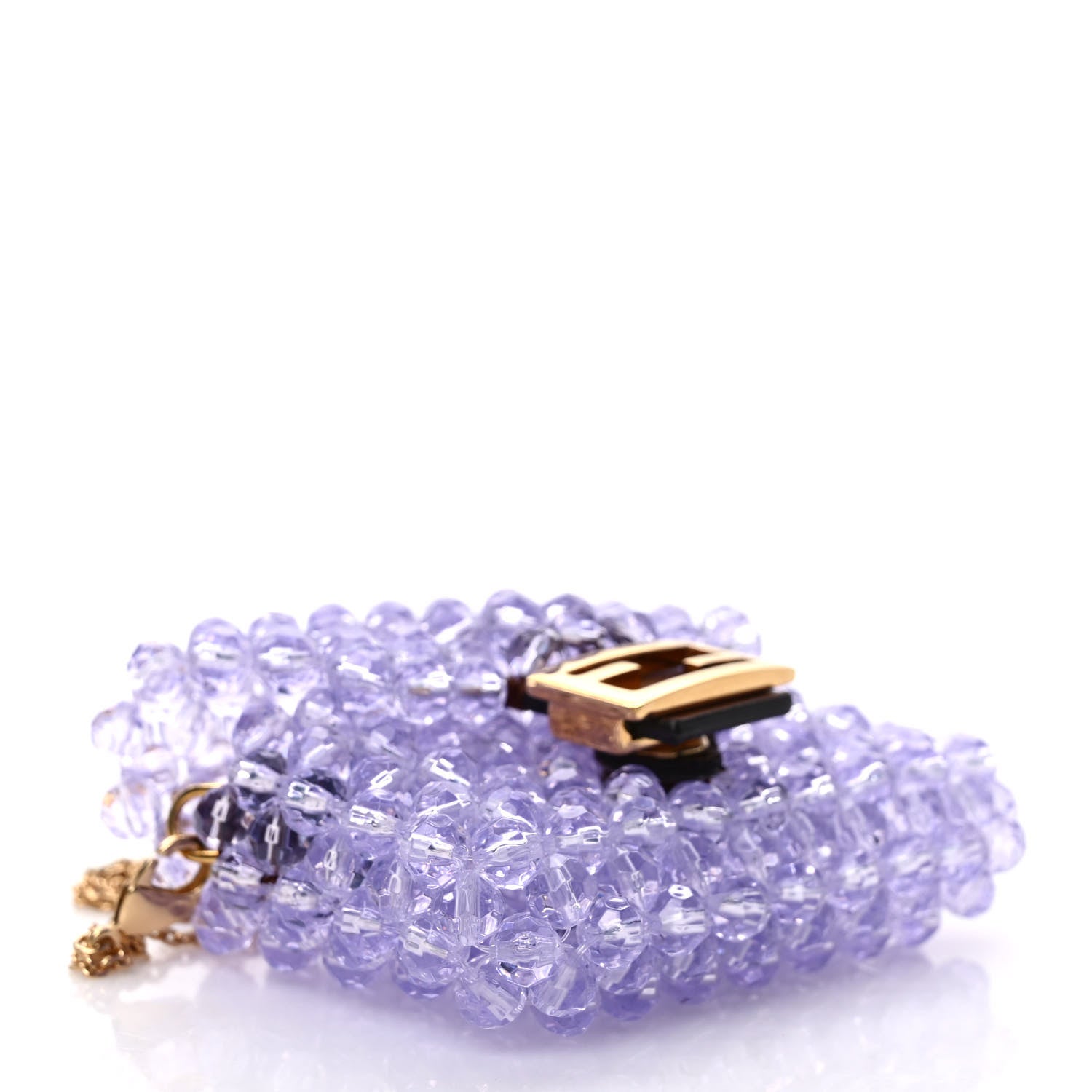 Fendi Enamel Vitello King Beaded Pico Baguette Charm Anemone 3 of 8
