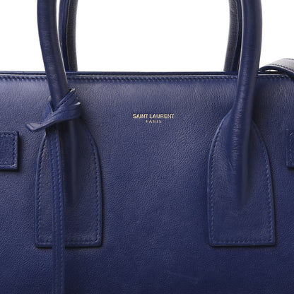 Saint Laurent Calfskin Small Sac De Jour New Marine 6 of 8