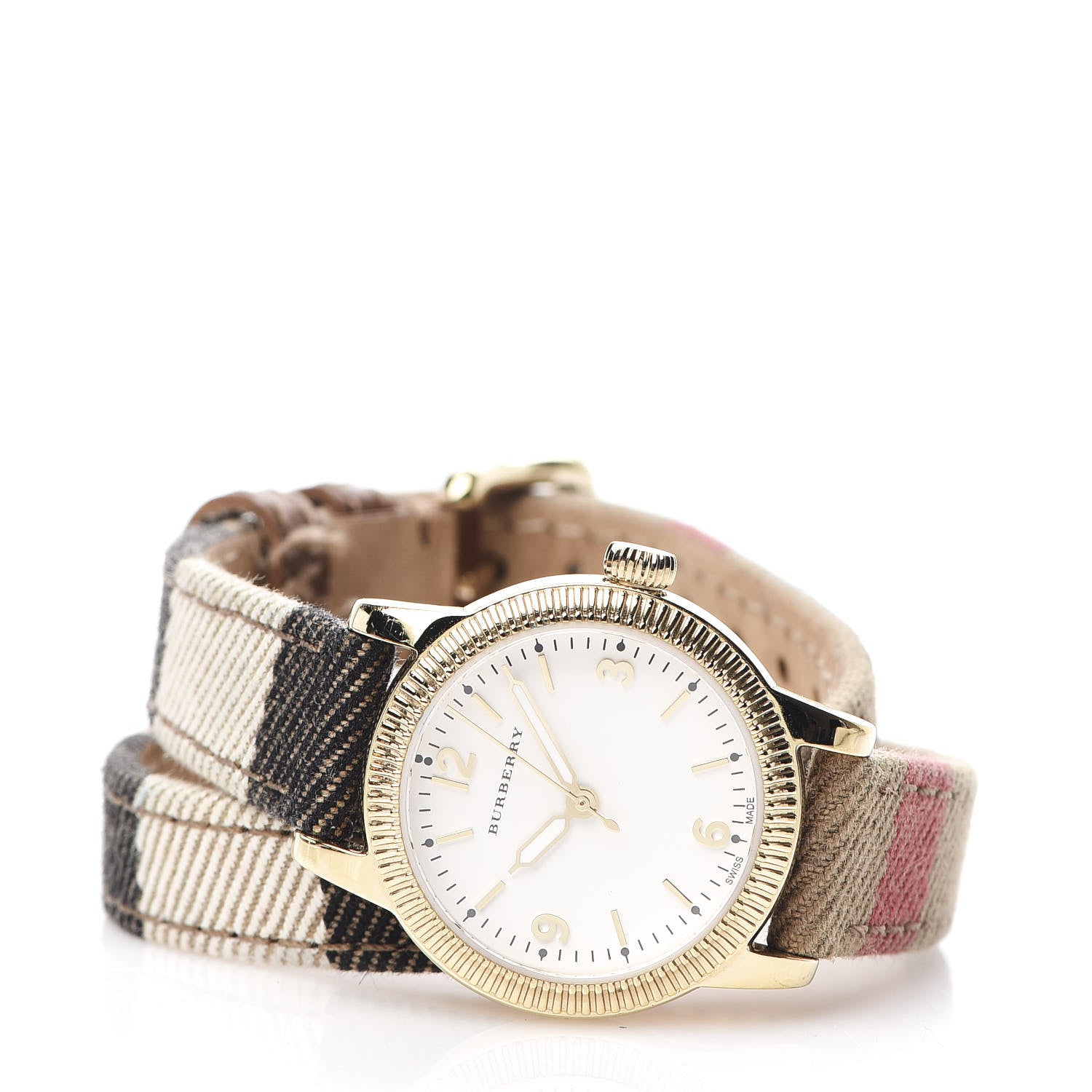 Burberry Stainless Steel Calfskin 30mm Double Wrap Quartz Watch BU7851 2 of 6