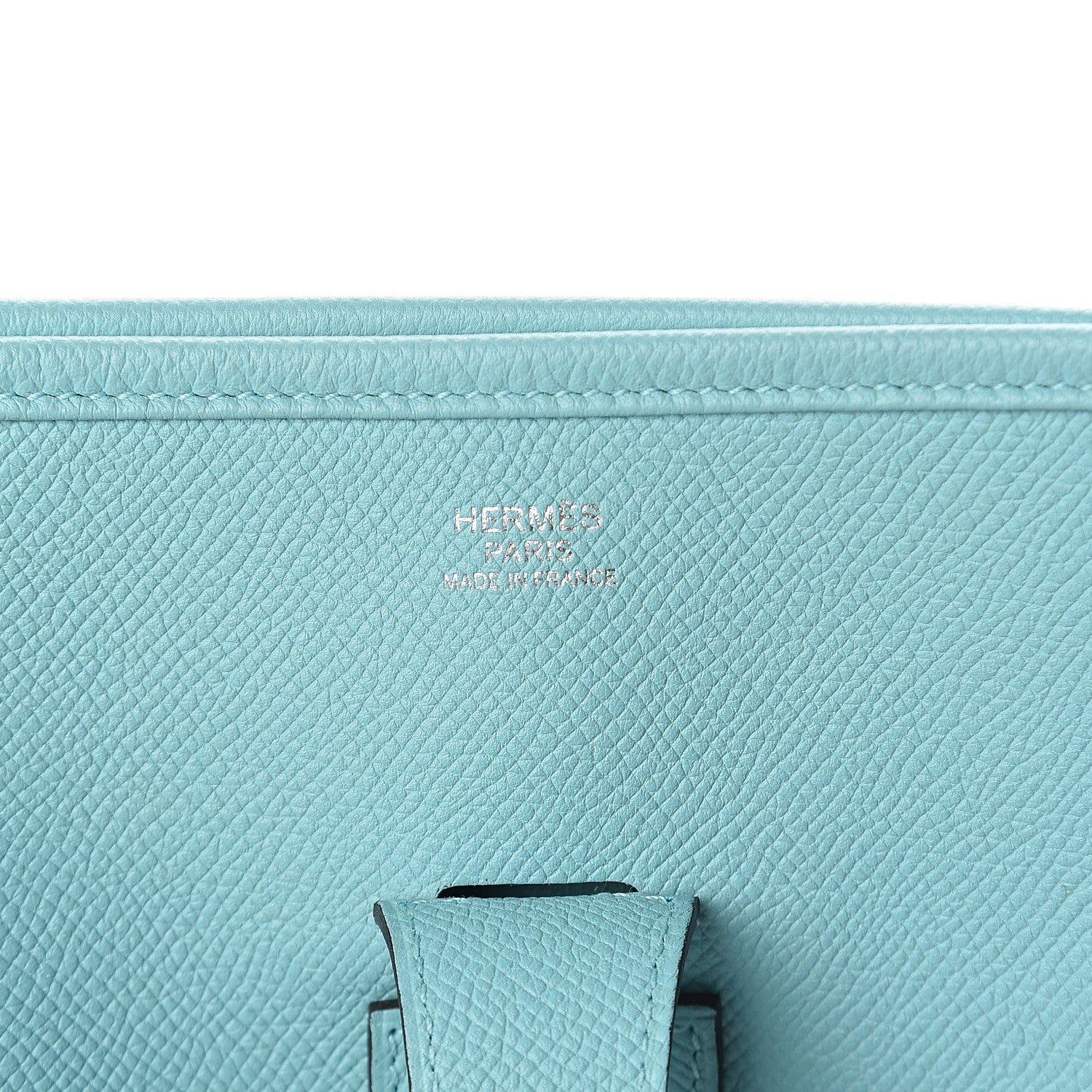 Hermes Epsom Evelyne III GM Bleu Atoll 5 of 9