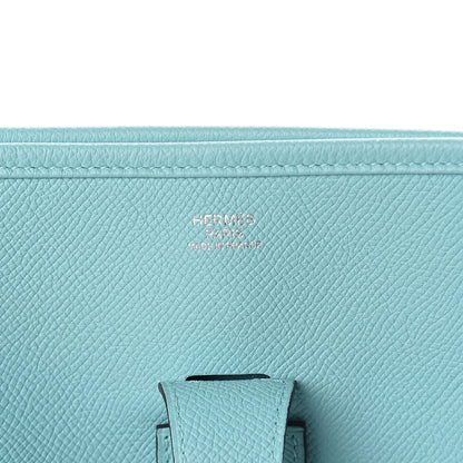 Hermes Epsom Evelyne III GM Bleu Atoll 5 of 9